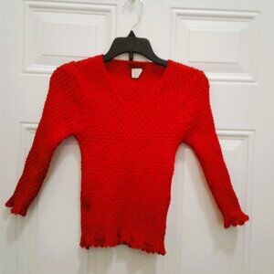 Seduction-  Tango Red  coquette  Stretchy top- size S/M, NEW